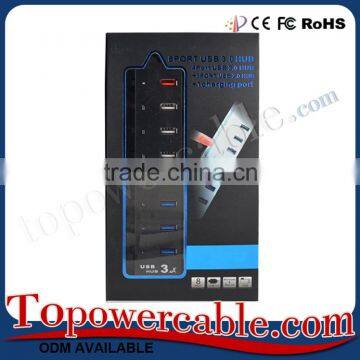 Cheap Hi - Speed Usb 3.0 With 2.0 8 Ports Hub For Smart Phones Tablets photo-6