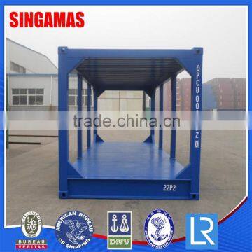 Factory price platform steel 20ft H equipment open shipping container frame