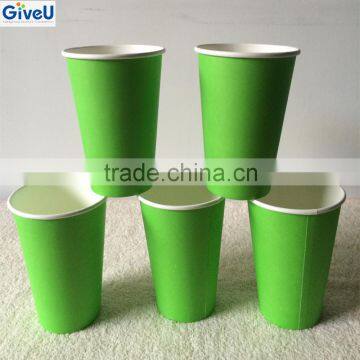 16oz Single Wall Beverage Use Christmas Paper Coffee Cups