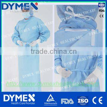 Spunlace sterile disposable gown patient disposable surgical gown with Waist ties (one strip)