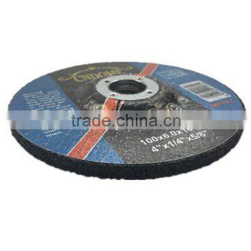 100*6*16mm 4 inch China hot sale product resin bond metal grinding disc