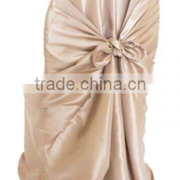 factory price good smooth polyester satin chair covers for plastic chairs