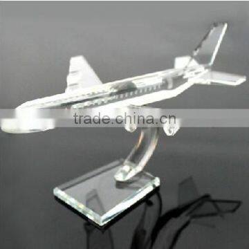 Crystal passenger plane model