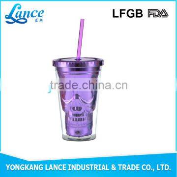 BPA free wholesale double wall customized tumbler cups