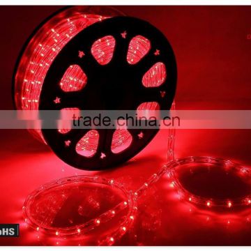 Decoration 50f 12V round 2 wires led rope lighting