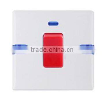 HE2545L 1gang 45A DP wall switch neon Water heater switch