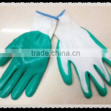 13G Nylon knitted Shell Nitrile Coated Working Glove