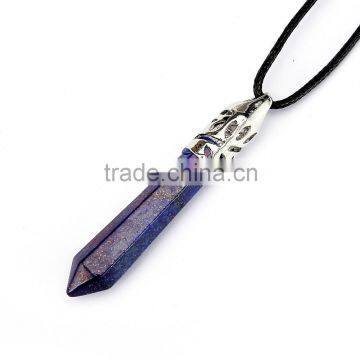 Beautiful 1pcs Lapis Lazuli Silver Jewelry Necklace Pendant