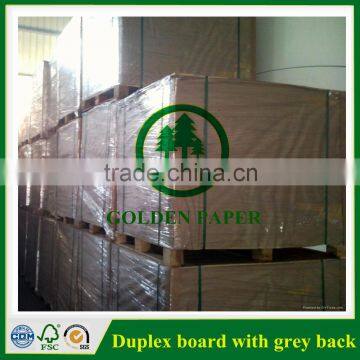 AA grade coated duplex board with grey back