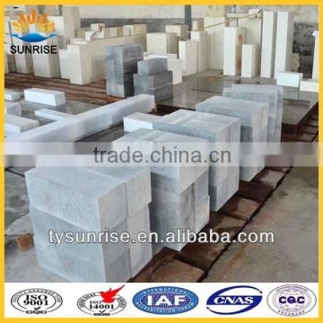 High quality fire resistant brick for fused cast skid rails block for hot metal ladle refractory brick