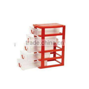 5 layer cheap samll plastic storage boxes with wheels