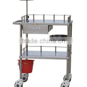 China Manufacturer hot sale Hospital Instrument Trolley Single Drawer