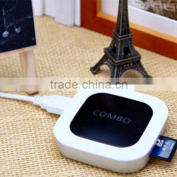 2 Ports USB Hub 2.0 HUB Micro USB Adapter USB Hub/Splitter Multi Card Reader photo-2