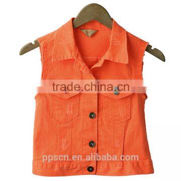 China New Products Custom OEM Woven Sleeveless Many Color Women's Jackets and Coats for Sale photo-3