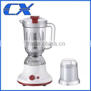 Powerful plastic electric blender with dry grinder