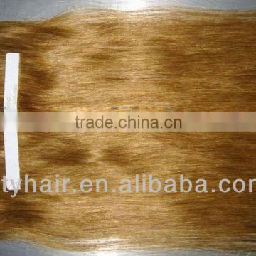 Hot new products for 2014 Pu human hair tape hair extensions