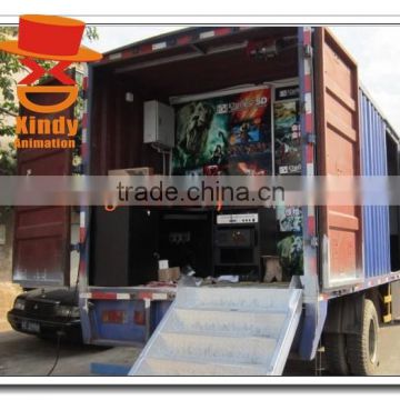 2015 latest newest!!!Thriling!!! electric truck mobile 3d 4d 5d cinema 5d theater for sale