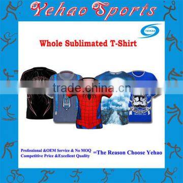 fashion dry fit custom sublimated t-shirt