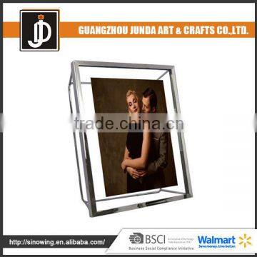 Fashion Design Practical Cube Box Silver Plated Photo Frame