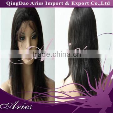 Best Quality Natural Color Peruvian Human Hair Front Lace Wigs