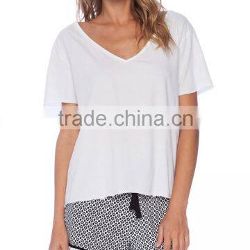 Summer Wholesale Soft Short Sleeve Printed Women Modal Pajama Set