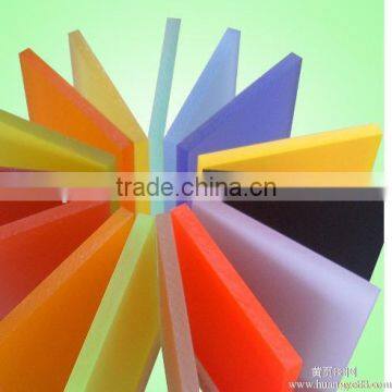 Colour and clear 1mm thick acrylic sheet with artificial design