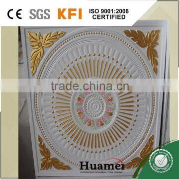 pop plaster ceiling tiles with fiber inside for home decoration