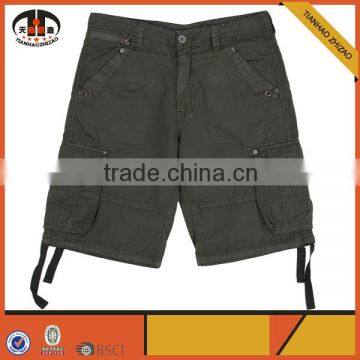 Low MOQ Required Denim Mens Capri Cargo Shorts for Sale