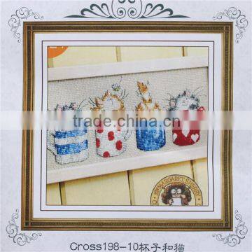 2015 New 100% Cotton Thread Needlework DIY Cross Stitch Sets For Embroidery Kits No Printed Cartoon Counted Cross Stitch Sets