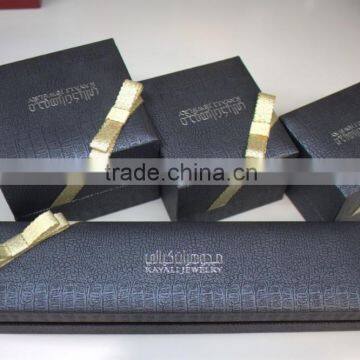 2015 custom jewelry series boxes cardboard ribbon boxes