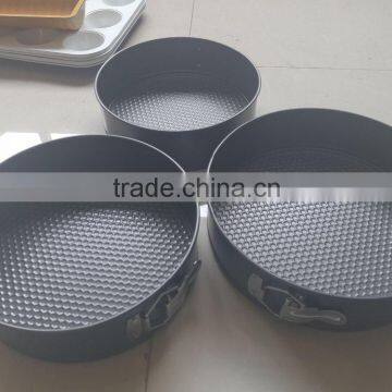 SET 3PCS REMOVABLE BOTTOM BAKING PAN SPRINGFORM