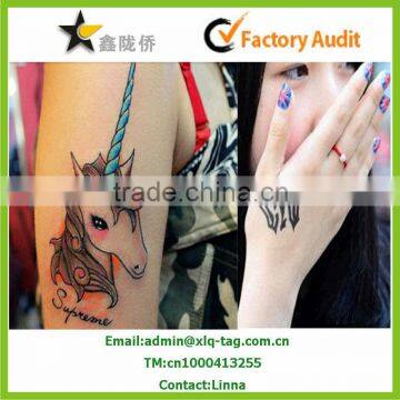 2014 New fashion waterproof tattoo sticker, gold tattoo sticker, temporary tattoo sticker