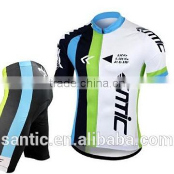 SANTIC Cycling Suits Short Jersey Short Sleeve & Shorts- Shark