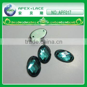 See Green Color Acrylic Lead Free Nickle Free Apex Acrylic Claw Stone