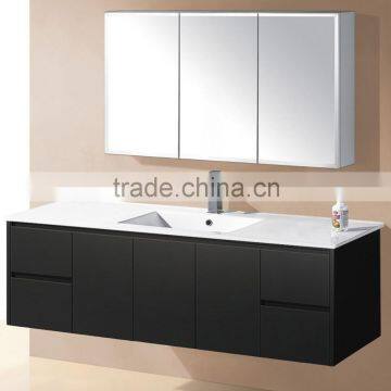 Beautiful wall mounted single basin storage bathroom cabinet vanity