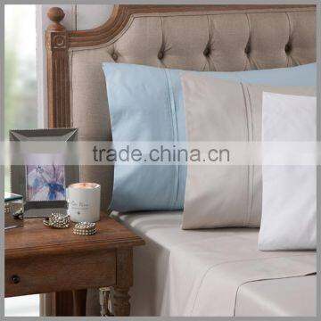 Sateen Bed Sheet Set 100% Cotton 500 To 1000 Thread Count/With Embroidery/with barotti stitch on fold cuff