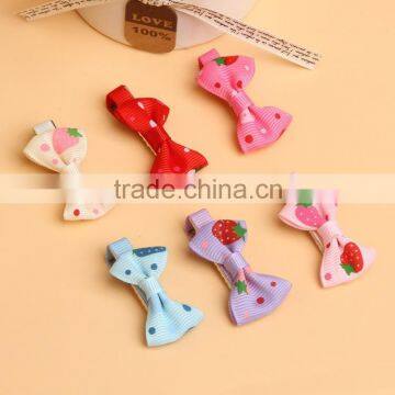 Wholesale cute kids ribbon bow with clip