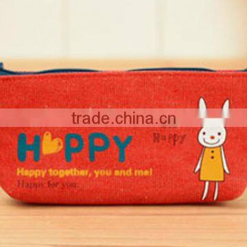 Hot sale lovely happy style pencil case china supplier