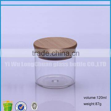 120ml Airtight Hot Selling Glass Bottle With Bamboo Lid photo-2