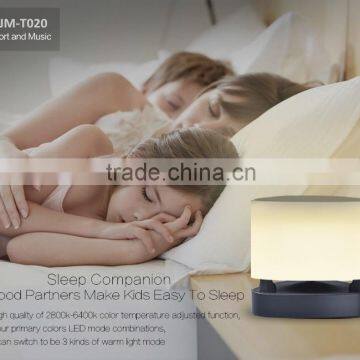 Mini Bluetooth Speaker Smart LED Bed Light Lamp Wireless Music Player photo-4