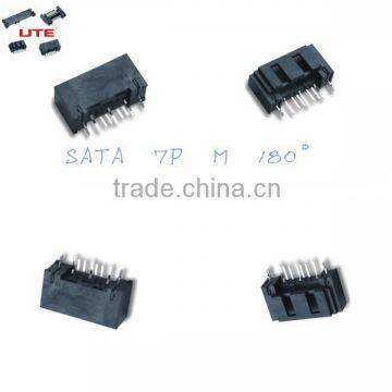 HOT SALE CUSTOMIZED Sata connector Male 7Pin connector with LOCKING GROVE