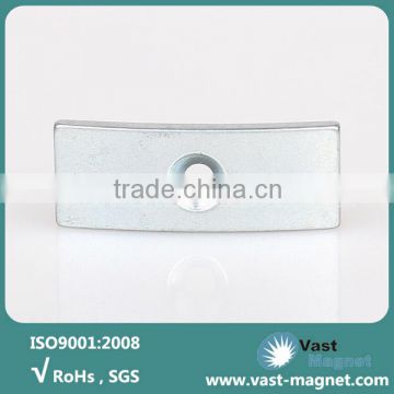 Strong neodymium permanent magnets with hole