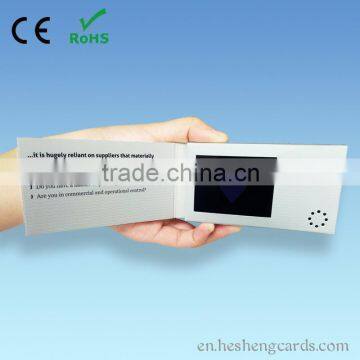 Hot Sale 2.4"s-video Out Graphic Card,Video Occasion Greeting Cards,business Greeting Cards for Gift
