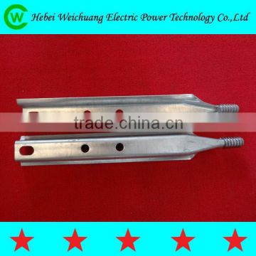 High voltage insulator pin/pole top pin/insulator pin spindle/steel foot for overhead power line fitting