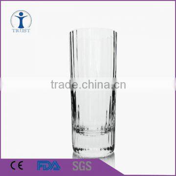 Straight high grade drinking water glass