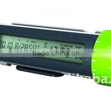 4 in 1 LED Torch/Lantern World Time Alarm Clock &FM Radio