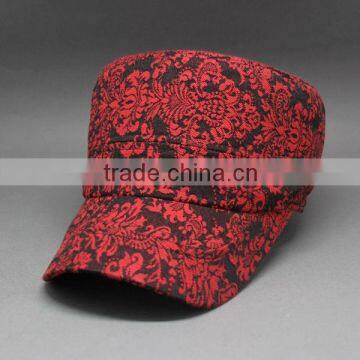 CUSTOM FLEXFIT FLORAL FABRIC GERMAN MILITARY CAP