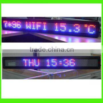 One line led sign 7*96 P7.62 RB color