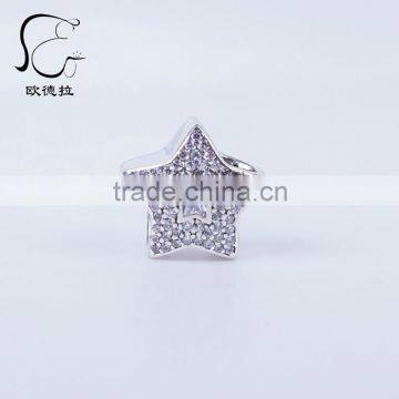 EUDORA 925 sterling silver wholesale WISHING STAR CLEAR CZ 791384CZ
