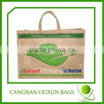 printed jute tote bags